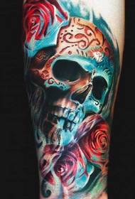 Handsome and beautiful tattoos on the legs