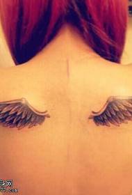 Vzorec tatoo krila