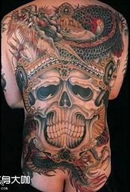 Back lick tattoo pattern
