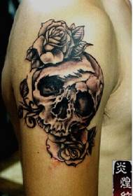 Changsha Yanhuang Tattoo Show Picture Works: tatuaż czaszki