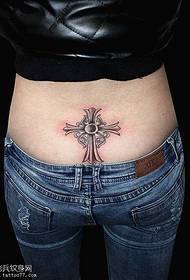 Taille kruis tattoo patroon