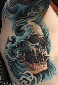 skull tattoo pattern