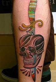 Patrón de tatuaxe de Dagger