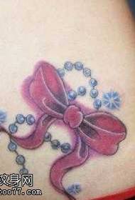 Waist bow tattoo pattern