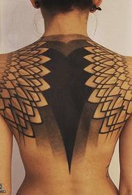 다시 3D 날개 문신 패턴