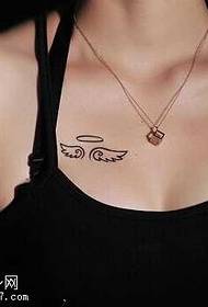 Brust Flügel Totem Tattoo Muster