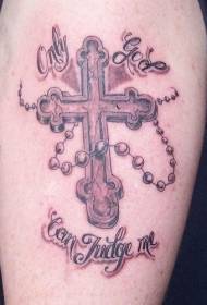 Pattern ng tattoo ng rosaryong Katoliko
