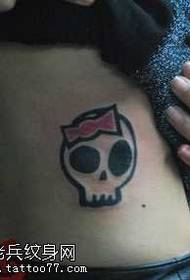 Sunod nga sidsid nga cute nga sumbanan nga tattoo sa totem skull