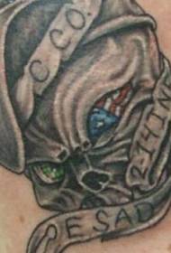 Modello di tatuaggio tatuaggio color militare in vita