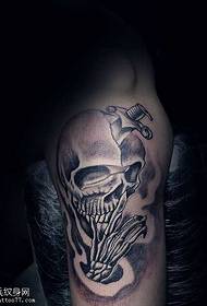 modèle de tatouage crâne