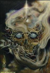 Modello tatuaggio drago
