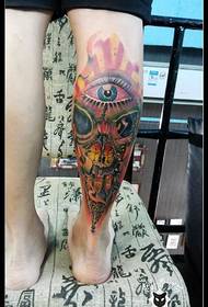 Pola tattoo nyolotkeun warna dina anak sapi