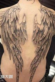 Modello tatuaggio ali posteriori