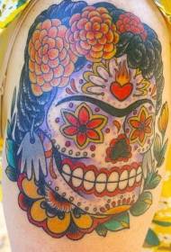 Shoulder Color Frida Sugar Tart Tattoo Picture