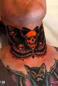 Modello tatuaggio tatuaggio collo