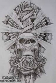 Manuscript tattoo pattern