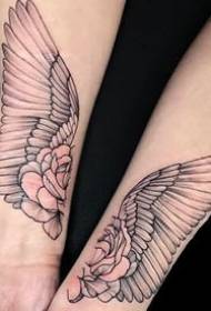 Wings series tattoo pattern - 65 صورة وشم عن سلسلة الأجنحة