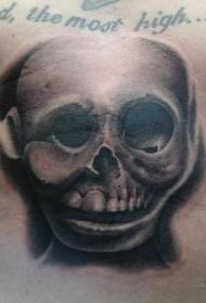 Maschera del tatuaggio del vento intagliata pietra nera addominale