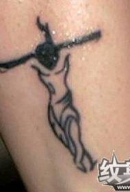 Modellu di tatuatu di totem negru minimalisticu