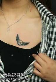 Τούρτα αγάπη φτερά μοτίβο τατουάζ