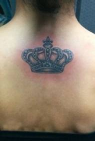 Le ragazze indietro nero grigio schizzo punto spine abilità creative letterarie belle immagini di tatuaggi corona