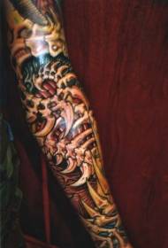 Caj npab biomechanical tus pob txha thiab lub tshuab ntaus cim tattoo