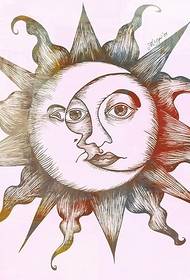 Čudovit in čudovit rokopis sončnega totema