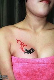 Chest wuta totem tattoo