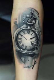 Apprezzamento di 9 set di disegni di tatuaggi per orologi neri