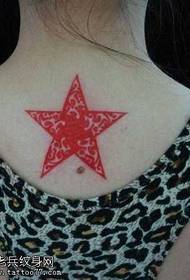 Agba azụ ụdị ihe osise pentagram tattoo