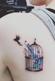 Awọn Tattoos Bird - Ẹyẹ ti Awọn ẹiyẹ fifẹ ati awọn ilana tatuu ẹyẹ eye