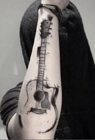 9 guitarra de instrumento musical relacionados a imagens de arte de tatuagem