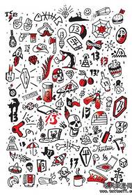 Muaj ntau hom me me mini tattoo tattoo daim ntawv sau