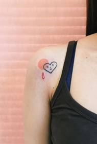 Un conjunto pequeño, lindo, fresco y simple de imágenes de tatuajes