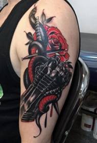 Armor tattoo tattoo dịgasị iche iche nke dị mfe akara tattoo igbu sketch ihamọra igbu usoro