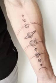 Planet Tattoo 9 creative tattoos composed of beautiful stars
