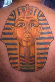 Egyptin faaraon kultaisen naamion tatuointikuvio