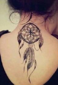 In set swartgrize dream catcher tattoo patroanen 9