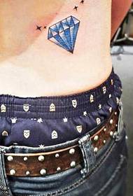 Pás diamantové tetování vzor