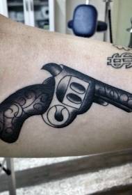 Lig-on nga sumbanan sa estilo sa pistola nga tattoo sa eskuylahan