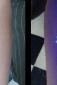 Borjú zene szimbólum fluoreszkáló tetoválás minta