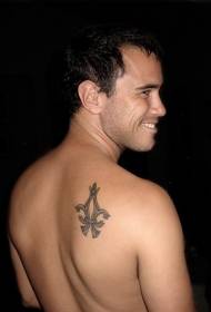Мужской плечо простой ирис символ татуировки