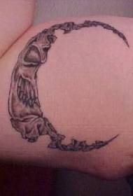 Model de tatuaj lună rău braț interior