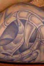 Modèle de tatouage en spirale surréaliste