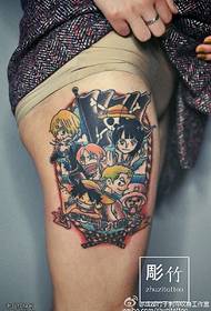 Iphethini le-cartoon pirate Ship tattoo ethangeni