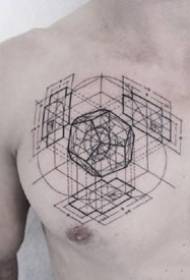 pertsonalitatearentzako 9 tatuaje eredu geometrikoen multzoa