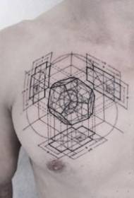 un ensemble de motifs de tatouage géométriques pour la personnalité 9