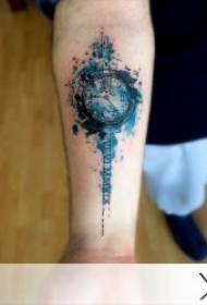 Modèle de tatouage d'horloge Tatouage d'horloge Tick en secondes