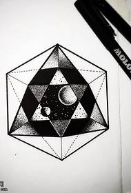 Modello di tatuaggio rombico punto manoscritto