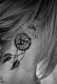 Manuscript dream dream catcher tattoo pattern